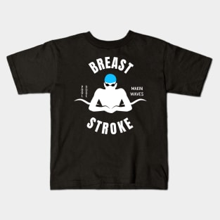 Boys Breaststroke Pool Dude Swimming Gift Kids T-Shirt